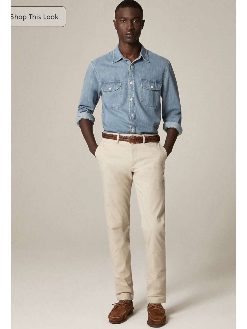 J.Crew Mens 484 Slim-fit Stretch Chino Weathered Pant Flat Front 31x32 NWT AR885 - Picture 9 of 15